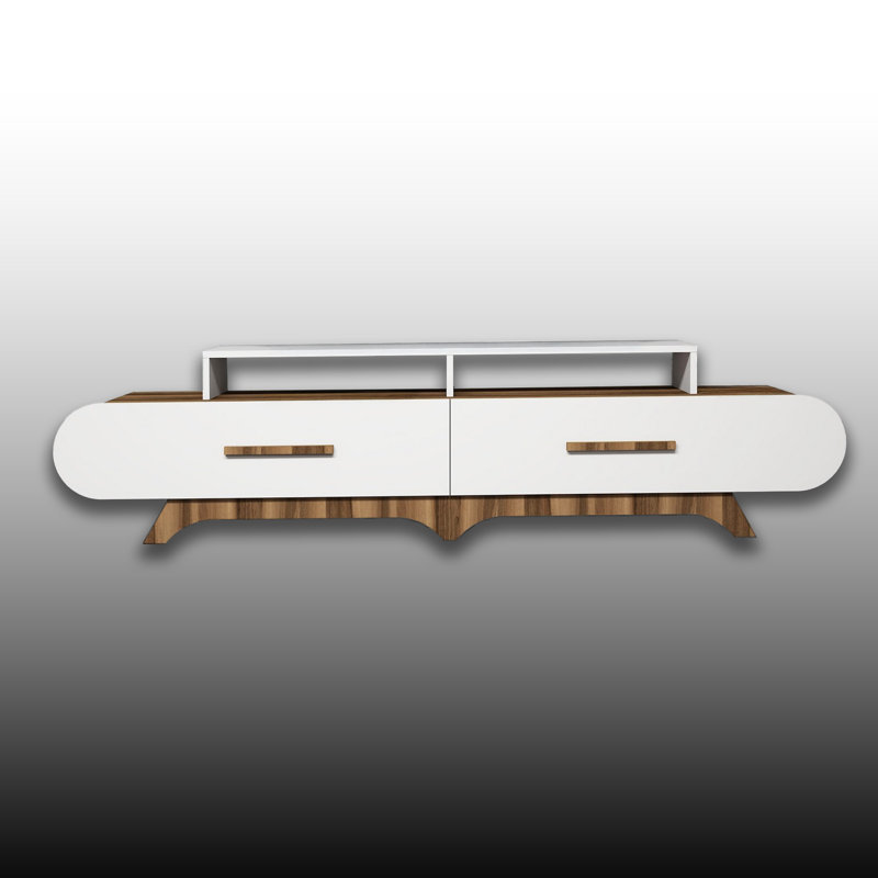 2 Spacious Cabinets TV Stand For Tvs Up To 88''