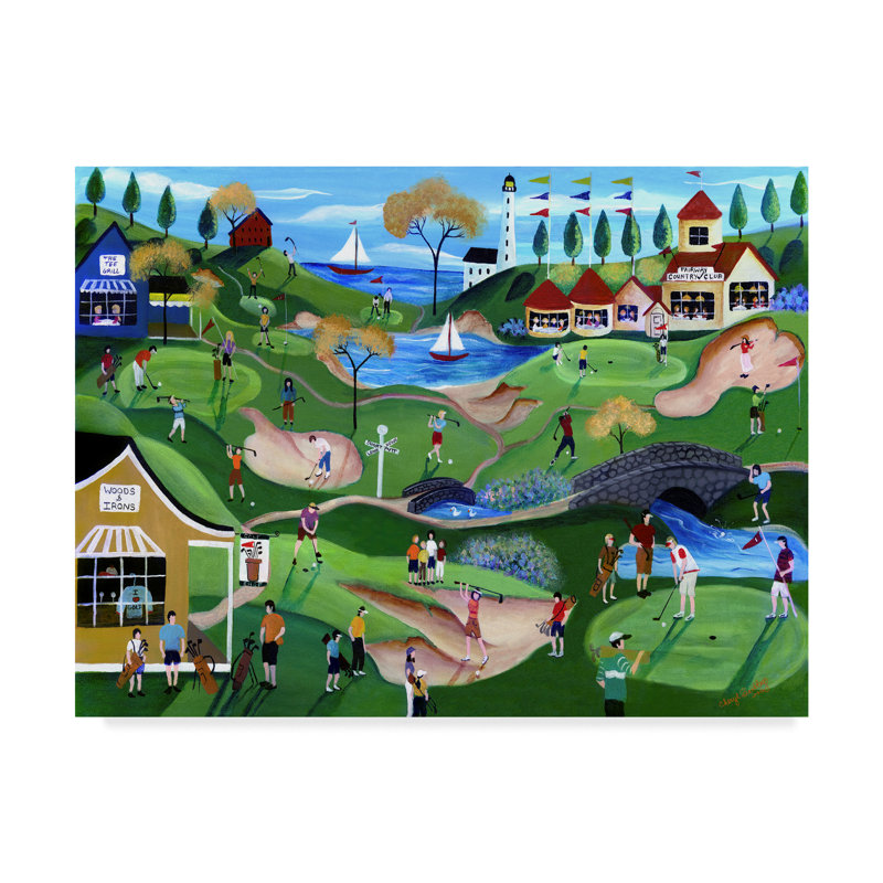 " Fairway Golf Resort " by Cheryl Bartley, 14" H x 19" W x 2" D