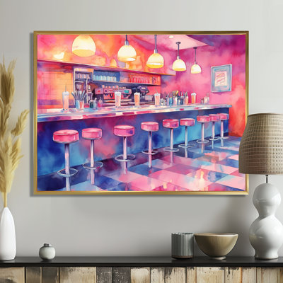 Œuvre d'art rétro, décoration murale des années 1950, Deione