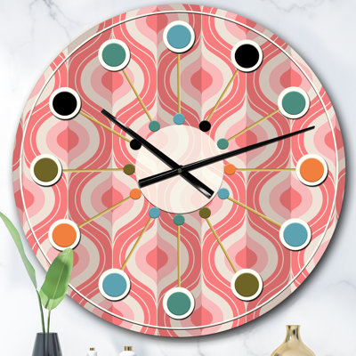 Horloge murale rétro Mid-Century