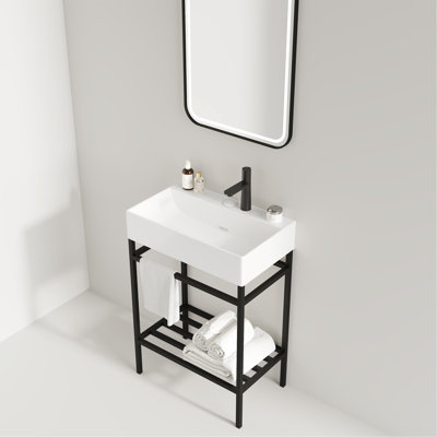 Meuble-lavabo polyvalent avec lavabo de qualité supérieure et tablette pratique