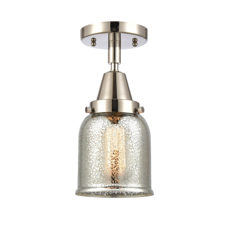 Plafonnier en verre, Ampoule non incluse, Oui, Nickel poli