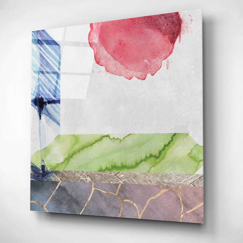 «Earth Glows 2» par Louis Duncan-He, art mural en verre acrylique, H 12 po x l 12 po x P 0,13 po