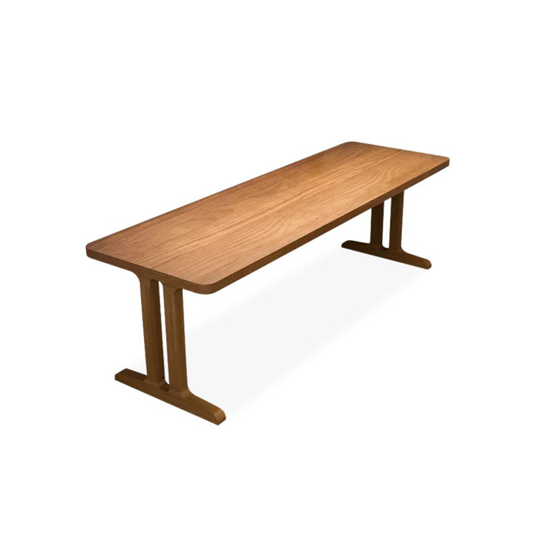 Brown Rectangular Solid Wood desks, 29.53" H x 78.74" W x 27.56" D