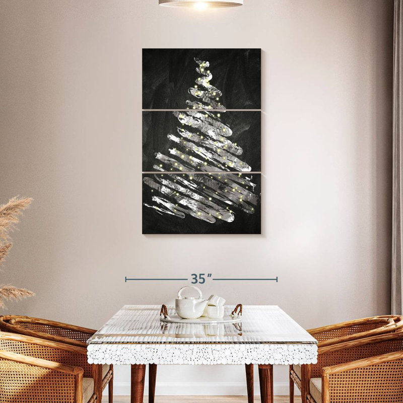 Arbre noir Lelend I, H 32 po x l 20 po