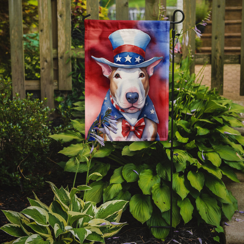 Drapeau patriotique du jardin américain, Bull-terrier