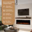 Foyer électrique encastré ou mural 50 "Aerus, compatible avec Alexa ou Google Home, bûches et cristaux, télécommande-2067681638