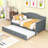 Elegant Twin Wood Daybed with Twin Trundle-550281430