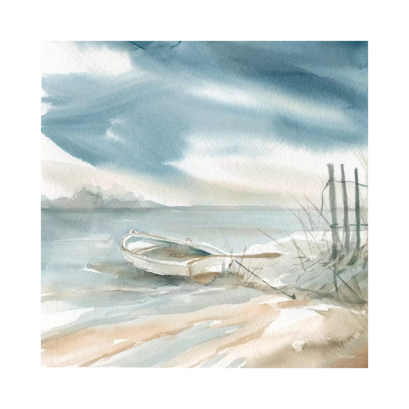 Subtle Mist II by Carol Robinson - Painting on Canvas, No Frame, 45.72 cm H x 45.72 cm W x 1.91 cm D
