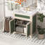 Ensemble de meuble-lavabo 30 po avec lavabo en céramique, armoire de rangement moderne avec cadre réglable en bois massif