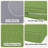 Cushion Covers For 7 Pcs (6-Seaters) Wicker Rattan Sectional Sofa, 14Pack Cushion Slipcovers Set Seat And Back,Outdoor Cushion Slipcover With Zipper, Khaki(Only Cover) Green-890156065