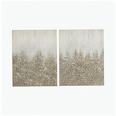 Heavily Embellished 2-piece Canvas Wall Art Set