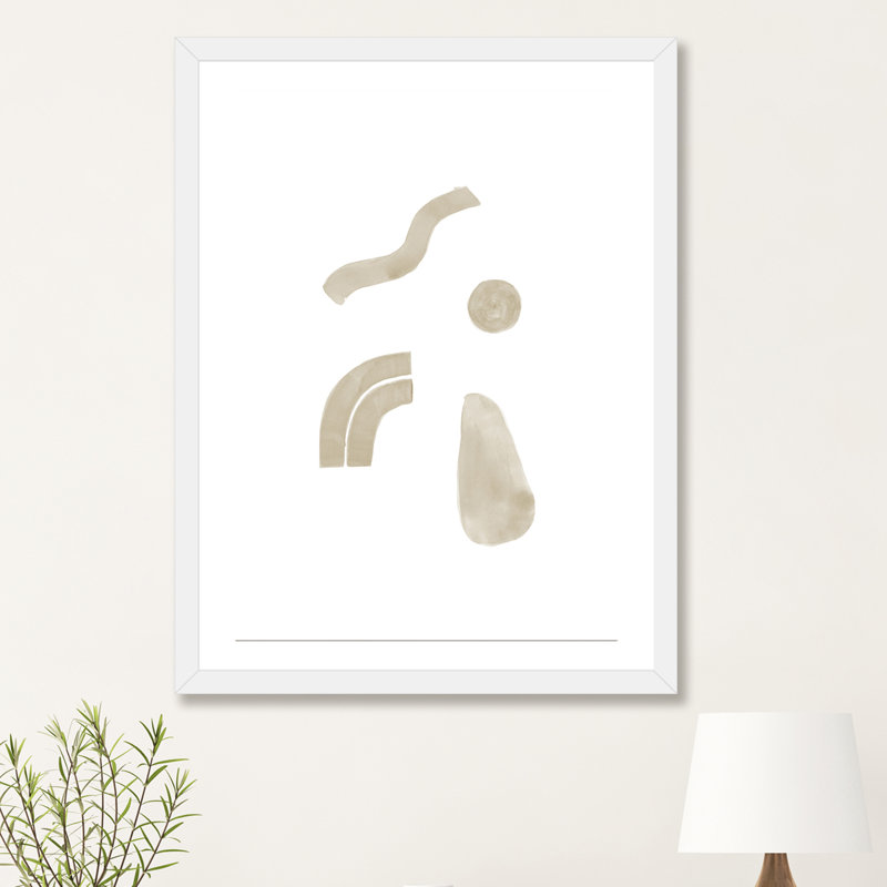 «Watercolor Abstract Composition II» par Neil Thompson - reproduction d'art, Papier blanc, Blanc, H 24 po x l 16 po x P 1 po