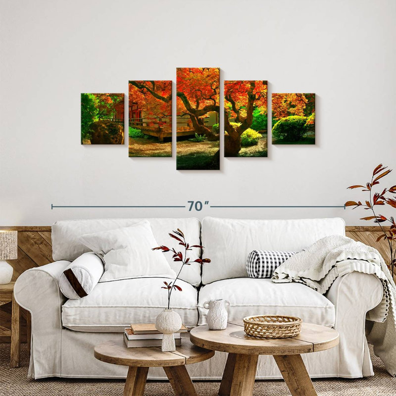 Japan Autumn Tree, 24" H x 55" W