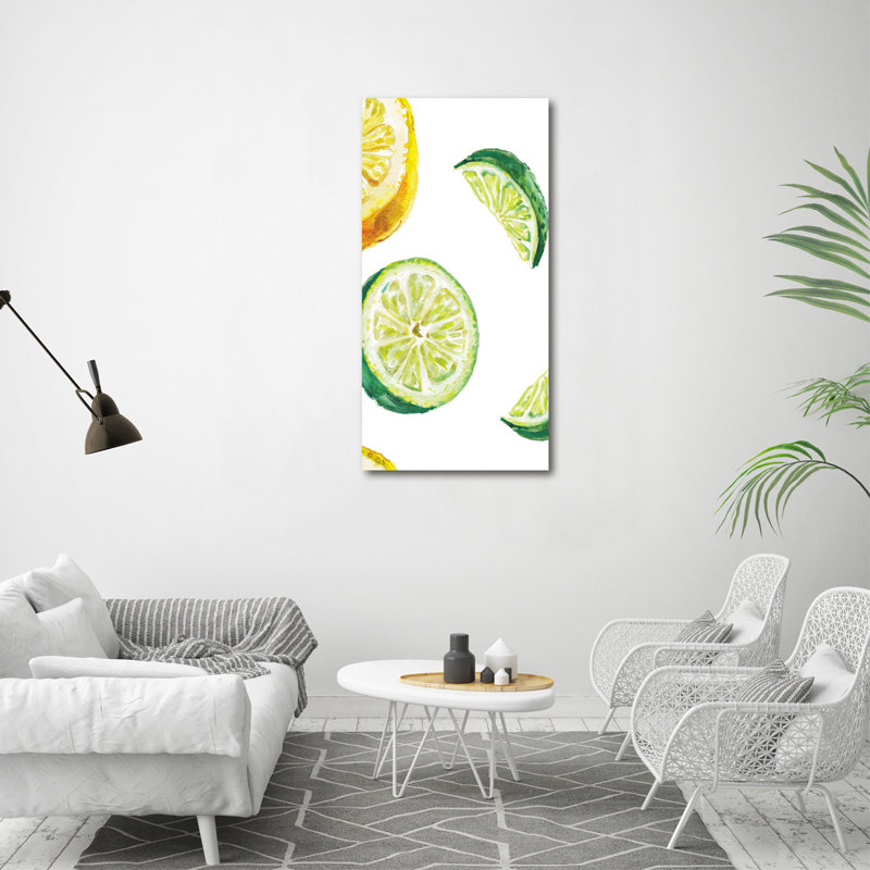 Limes AndLemons - Wrapped Canvas Print