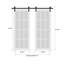 Portes de grange en bois givré Lucia-87390399