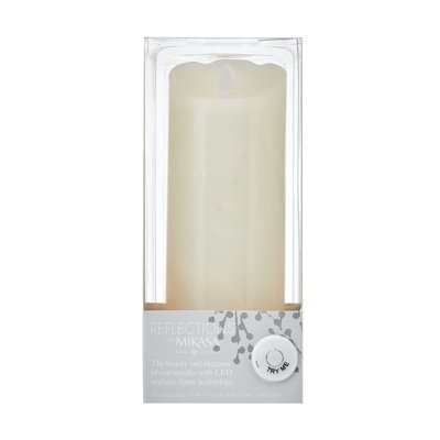 Mikasa 3 X 8-Inch Realistic Wax Pillar Candle