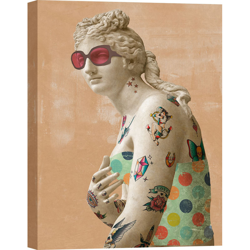Tattooed Venus by Steven Hill - Wrapped Canvas Print, 100cm H x 70cm W x 4cm D