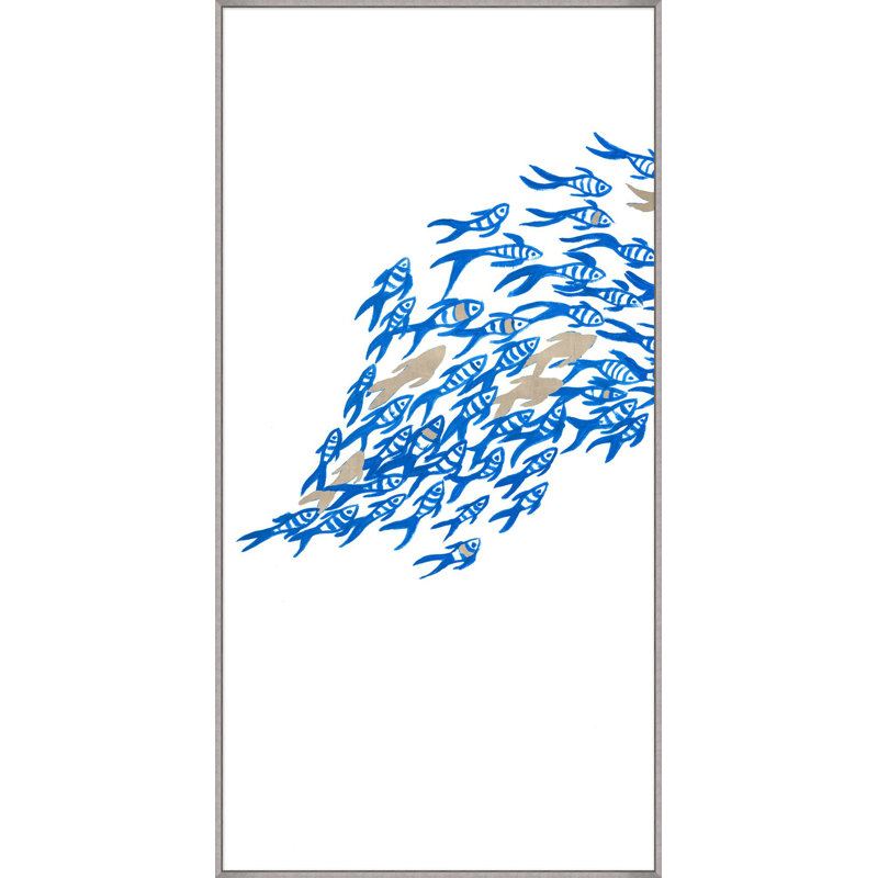 «Flowing School 1», reproduction encadrée sur toile