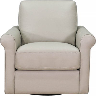Mayoworth Top Grain Leather Swivel Chair by Hokku Designs