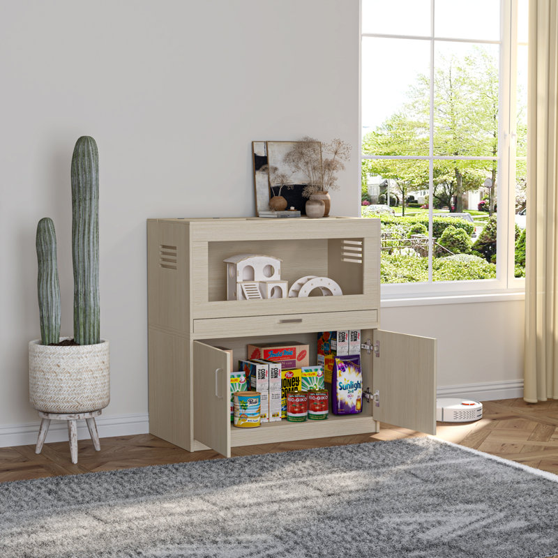 Habitat d'intérieur interactif en bois durable pour petits animaux de compagnie, Teak