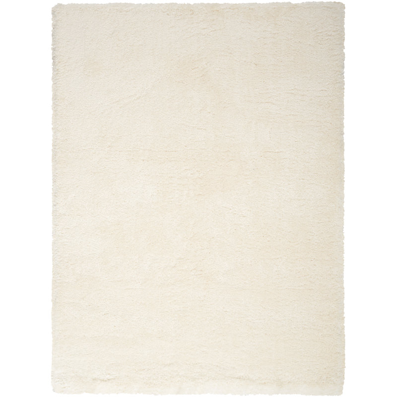 Tapis ivoire à poils longs Dreamy, Rectangle 4 pi x 6 pi