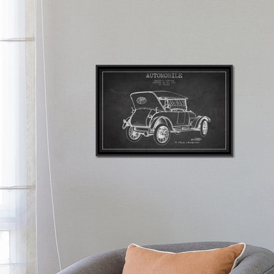 " Charles W. McKinley Automobile Patent Sketch (Charcoal) " by Aged Pixel