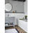 Ackland Segment Blanc 4 in. x 16 in. Glossy Ceramic Subway Tile