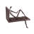 Man on Ledge Iron Sculpture Single Bookend