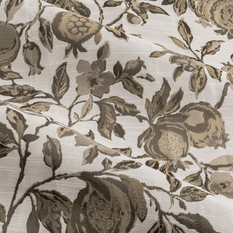 Alleane Room Darkening Curtain Pair, Beige, Width 168 x Drop 183 cm