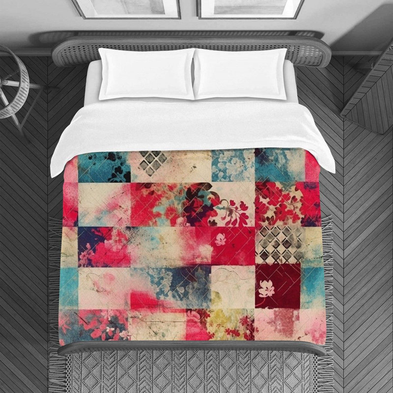 Polyester Checkered Duvet Cover, Queen Duvet Cover