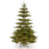 7.5' Green Fir Artificial Christmas Tree with 450 Clear/White Lights