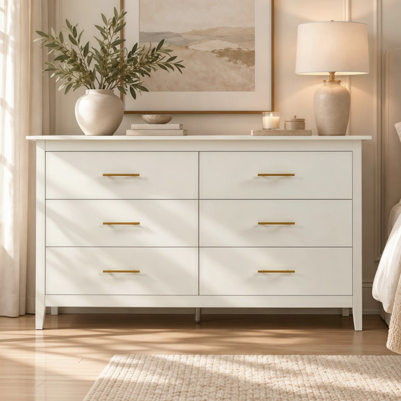 142.5 cm W Chest of 6 Drawers