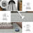 6'x9' Soft Plaid Washable Area Rug, Ultra-Thin Modern Stain Resistant Carpet for Home Office, Light Grey-227077057-227077056