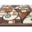 Tapis à motif abstrait brun Cosper-29693650