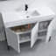 Meuble-lavabo simple 48 po avec plateau en résine Larnelle-102740994