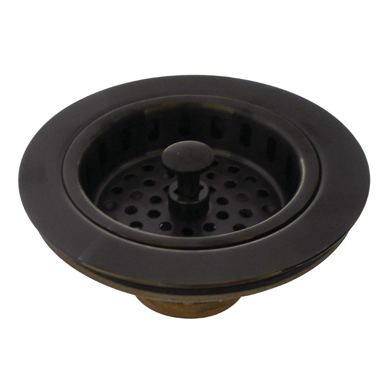Kingston Brass Made To Match 3-1/2 Inch Kitchen Sink Basket Strainer Only, Oil Rubbed Bronze
