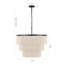 24" 5-Light Tiered Rope Drum Chandelier-1483515168