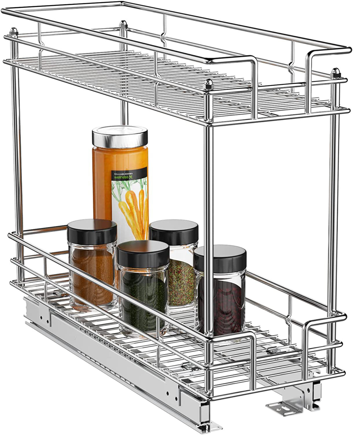 Rack Household Drawer Kitchen Organizer Kitchen Plate Storage Rack Kitchen  Cabinet Built-in Pull-out Clatter