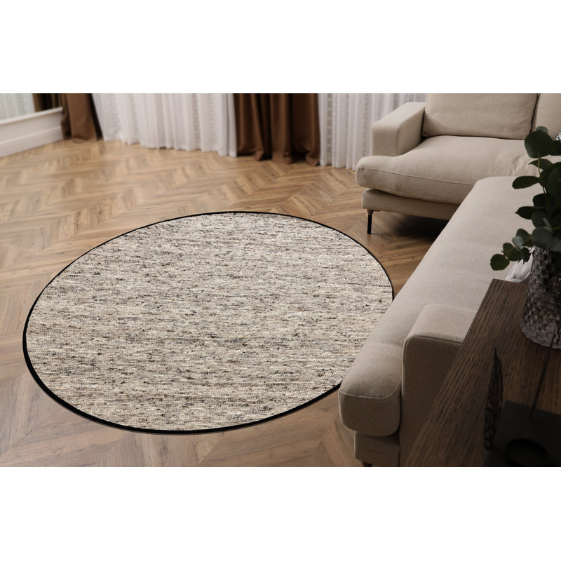 Round Onuh Wool Area Rug, Round 160cm