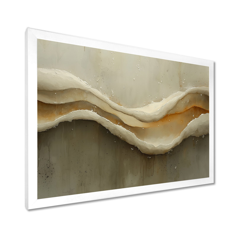 Cheltenham Ephemeral Pathway Drip Peinture III, Reproduction encadrée d'une seule photo, H 30 po x l 40 po, Blanc