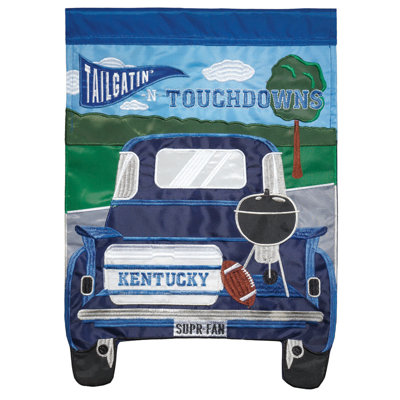 Drapeau de jardin en polyester à 2 côtés Kentucky Tailgatin 18 po x 13 po