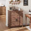 Armoire de rangement Farmhouse, tablette réglable à 3 niveaux-1478598754