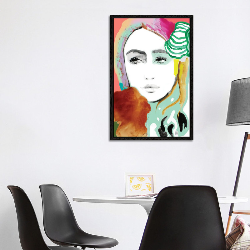Victoria by Studio Paint-Ing - Gallery-Wrapped Canvas Giclée on Canvas, Black Floater Framed, 101.6 cm H x 66.04 cm W