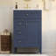 Meuble-lavabo 36 po avec lavabo supérieur, meuble-lavabo moderne avec 2 tiroirs et tiroir escamotable, meuble-lavabo simple-119233127