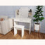 Compact Vanity Table with Spacious Drawer, Adjustable Mirror, and Stool