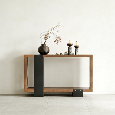 Retro Minimalist Art Practical Console Table