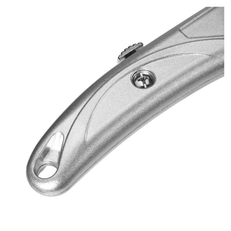 Couteau utilitaire rétractable robuste avec lames tranchantes SK5 et corps en alliage d'aluminium à changement rapide