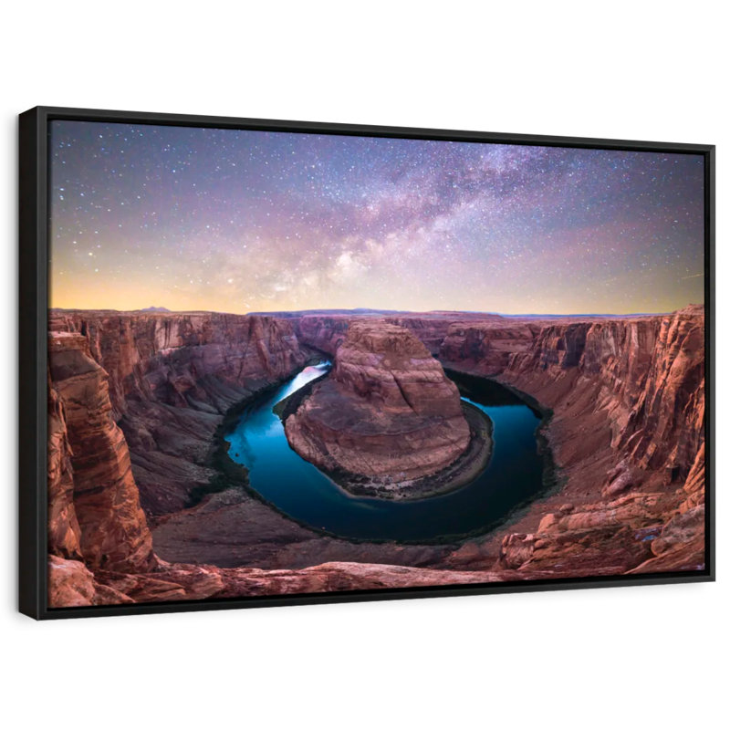 Impression sur toile de ciel étoilé Horseshoe Bend, H 17 po x l 25 po