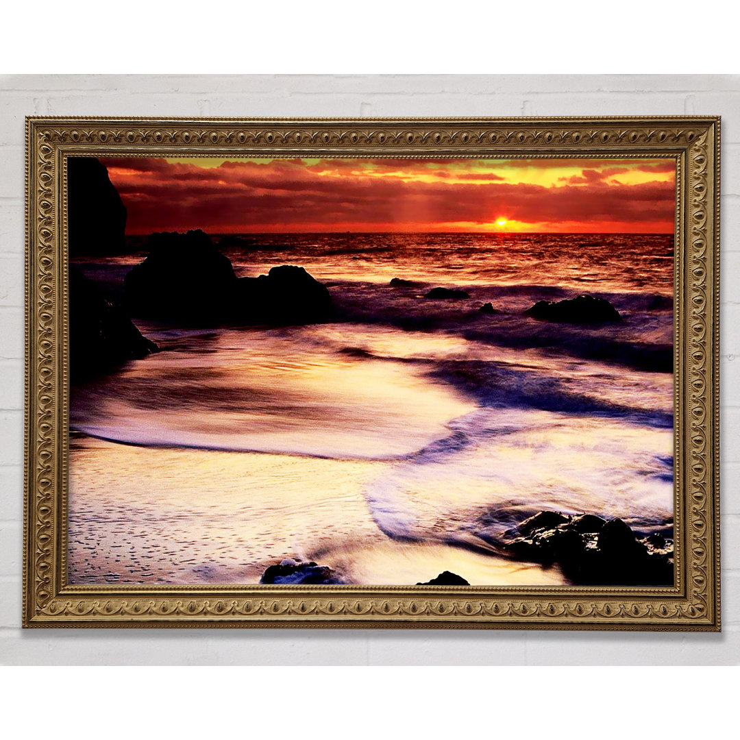 Gerahmtes Leinwandbild Ocean Mist Sunrise